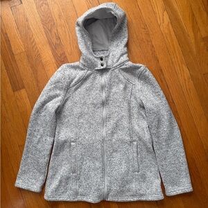 Market & Spruce Heather Grey Soft Zip-Up Jacket Medium